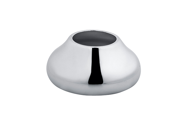 ROUNDED TAPERED CAP FOR RECESSED TAP IN CHROME-PLATED BRASS