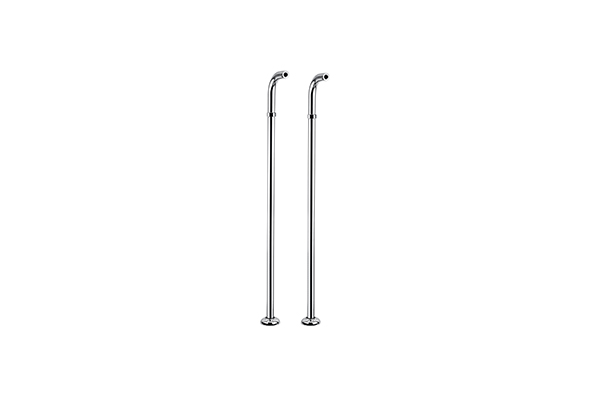 FLOOR STANDING SHOWER FOR BATHTUB, BRASS MADE, HEIGHT 800 MM - WITH SPHERICAL ROSACE