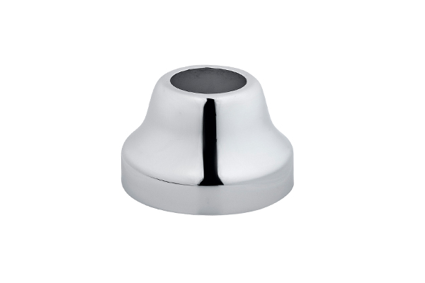 BELL TAPERED CAP FOR RECESSED TAP, IN CHROME-PLATED BRASS