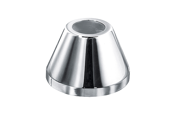 CONICAL TAPERED CAP FOR RECESSED TAP IN CHROME-PLATED BRASS