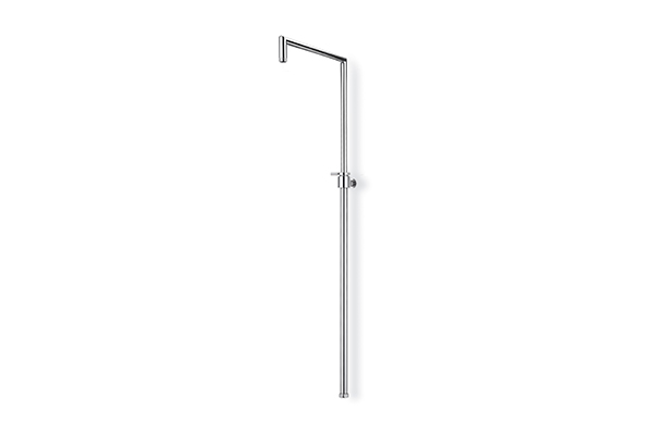 SQUARE TELESCOPIC SHOWER COLUMN, BRASS MADE -  ADJUSTABLE IN HEIGHT FROM 660 MM TO 1.080 MM