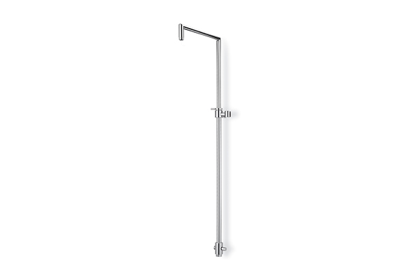 SQUARE SHOWER COLUMN, BRASS MADE, ADJUSTABLE IN HEIGHT FROM 715 MM TO 1,135 MM, COMPLETE WITH A SHOWER DIVERTER