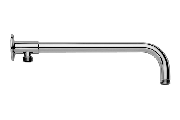 SHOWER HEAD ARM  WITH EXTERNAL CONNECTION, DESIGN ESSENTIALS,  AVAILABLE IN DIFFERENT TYPES OF FINISHING