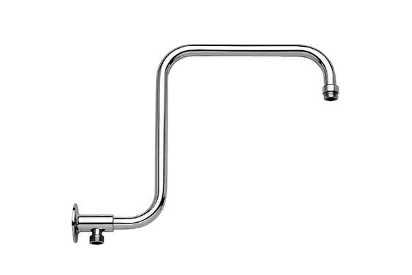 BRIDGE CHROME-PLATED SHOWER HEAD ARM WITH WALL EXTERNAL ATTACHMENT