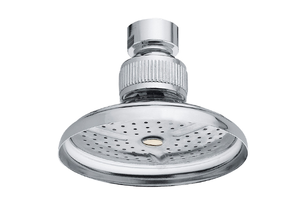 SHOWER HEAD WITH JOINT, IN CHROME-PLATED BRASS