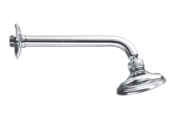 COMPLETE SHOWER WITH JOINT, IN CHROME-PLATED BRASS, AVAILABLE IN DIFFERENT SIZES